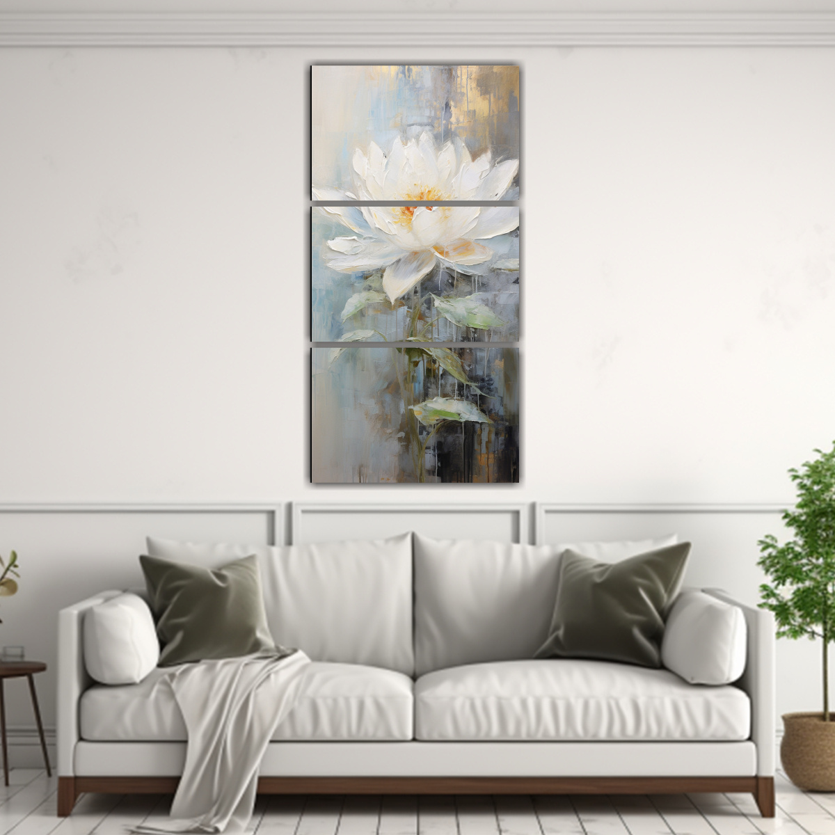 pintura-en-tela-de-loto-blanco-en-relieve-estilo-decorativo-1