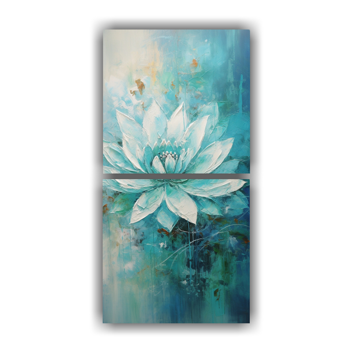 pintura-en-tela-estilo-loto-turquesa-para-decoraci-n-de-pared