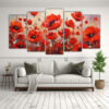 pintura-en-tela-estilo-street-art-de-amapolas-rojas-en-5-lienzos-creativos-1
