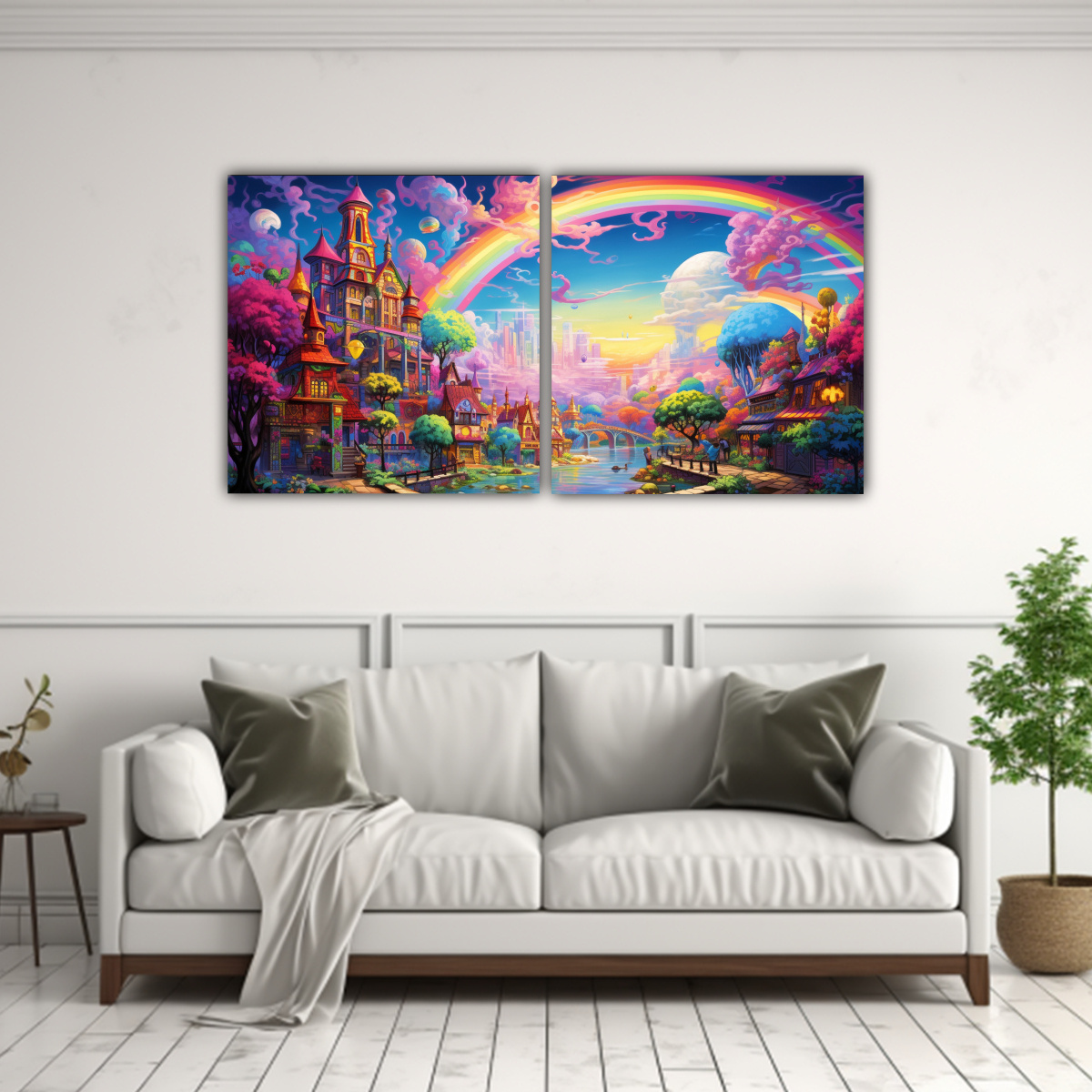 pintura-en-tela-para-sala-con-imagen-audaz-de-lisa-frank-1