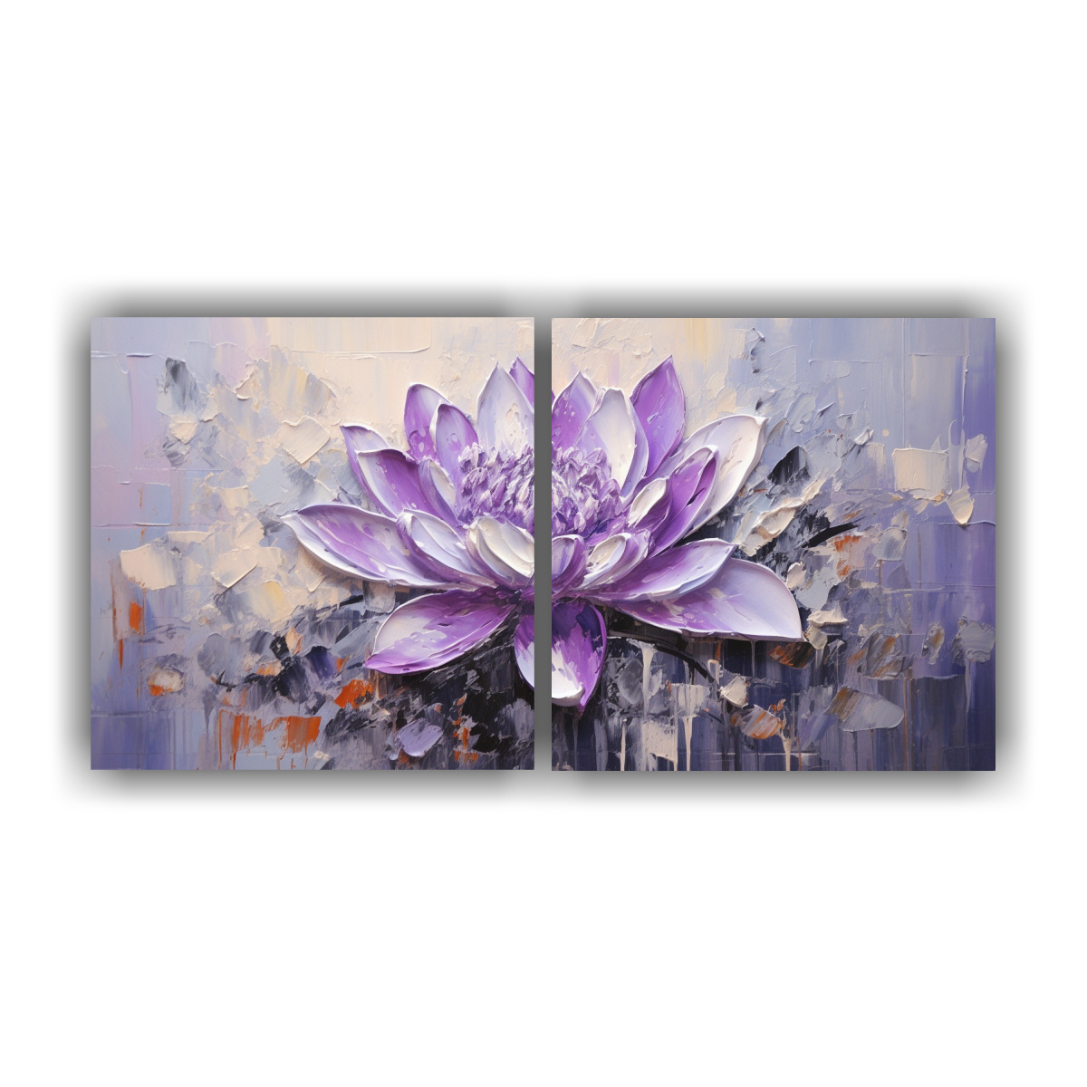 pintura-en-tela-sublimada-de-loto-p-rpura-estilo-decorativo-