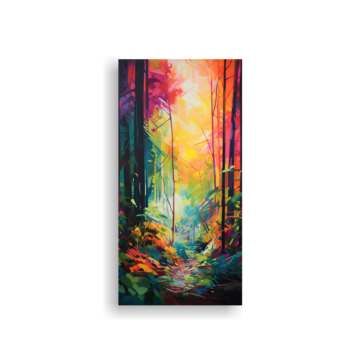 pintura-expresi-n-abstracta-en-bastidor-de-un-bosque-soleado