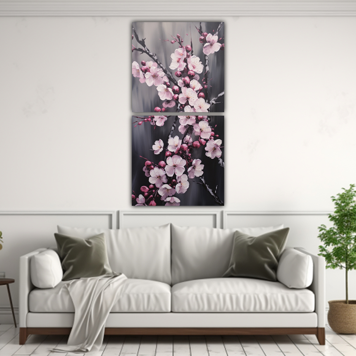 pintura-floral-en-tela-vitalidad-de-cerezos-negros-en-un-lienzo-con-dos-composiciones-1