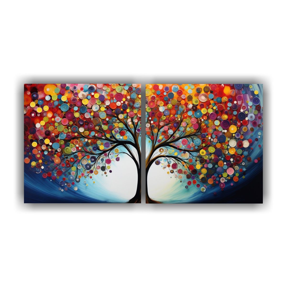 pintura-horizontal-de-rbol-en-colores-arco-ris-y-plata