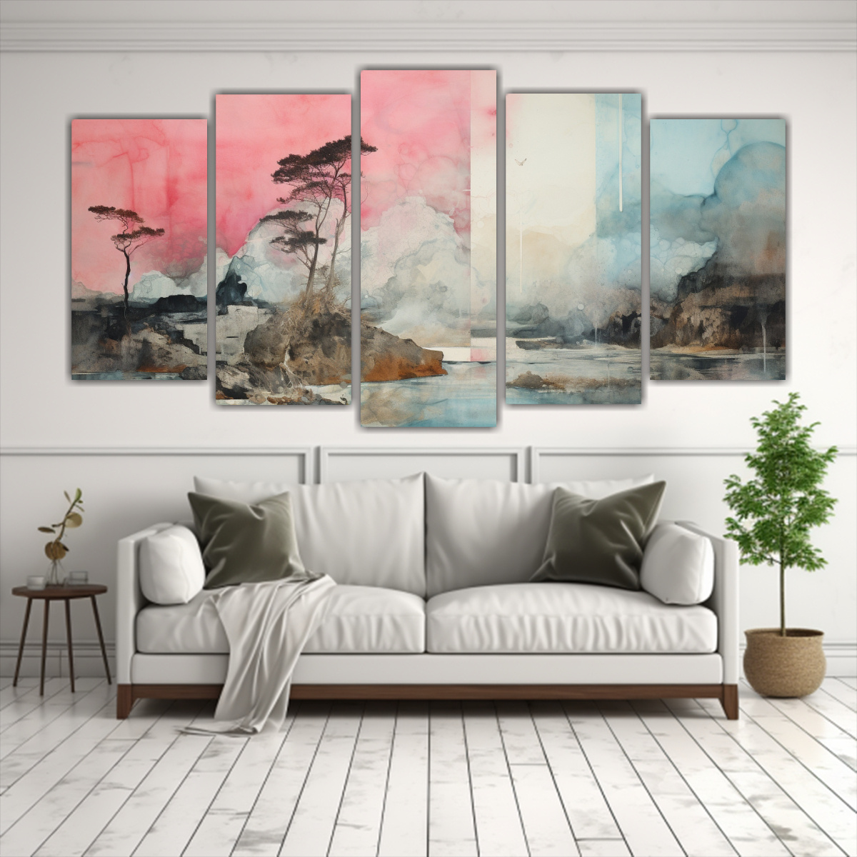 pintura-impactante-con-acuarelas-rosadas-turquesas-y-plateadas-1