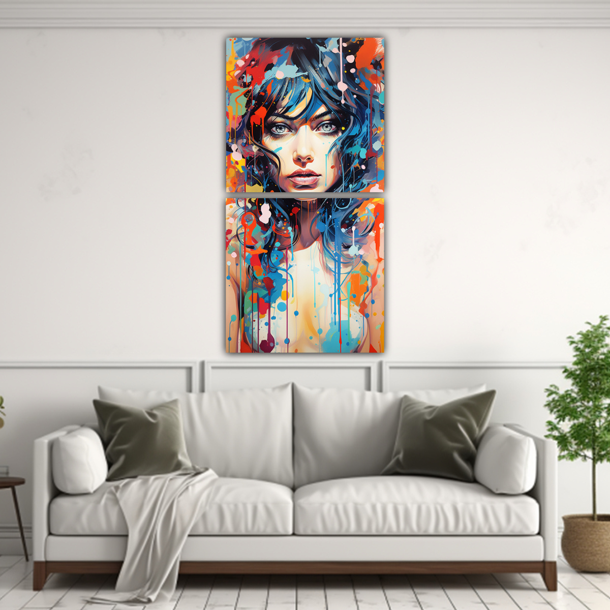 pintura-lienzo-colorida-de-chica-comiendo-1