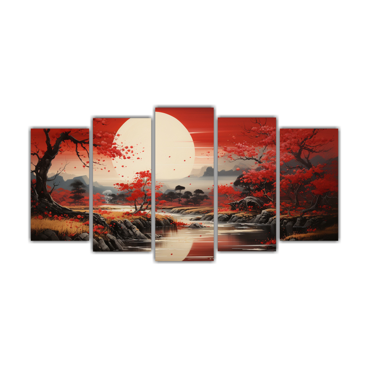 pintura-lienzo-dise-o-monta-as-con-luna-en-noche-estrellada