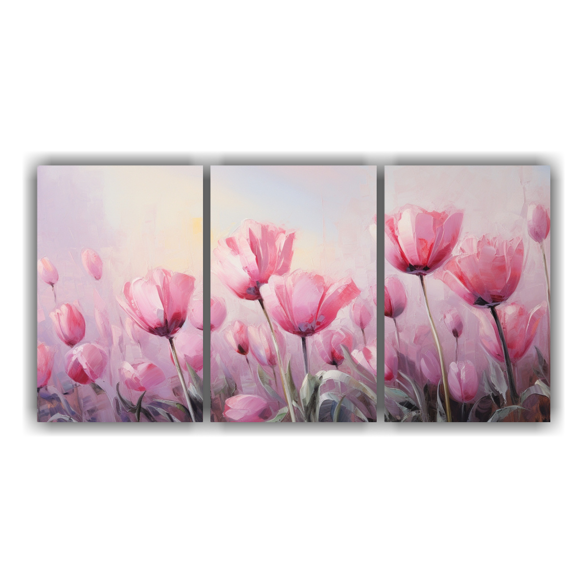 pintura-lienzo-estilo-tulipanes-rosa-escena-expresionismo