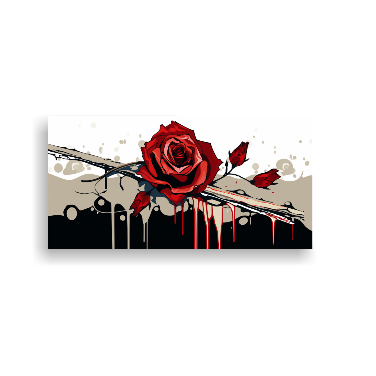 pintura-lienzo-movimiento-exuberantes-rosa-sangre-roja-y-muerte