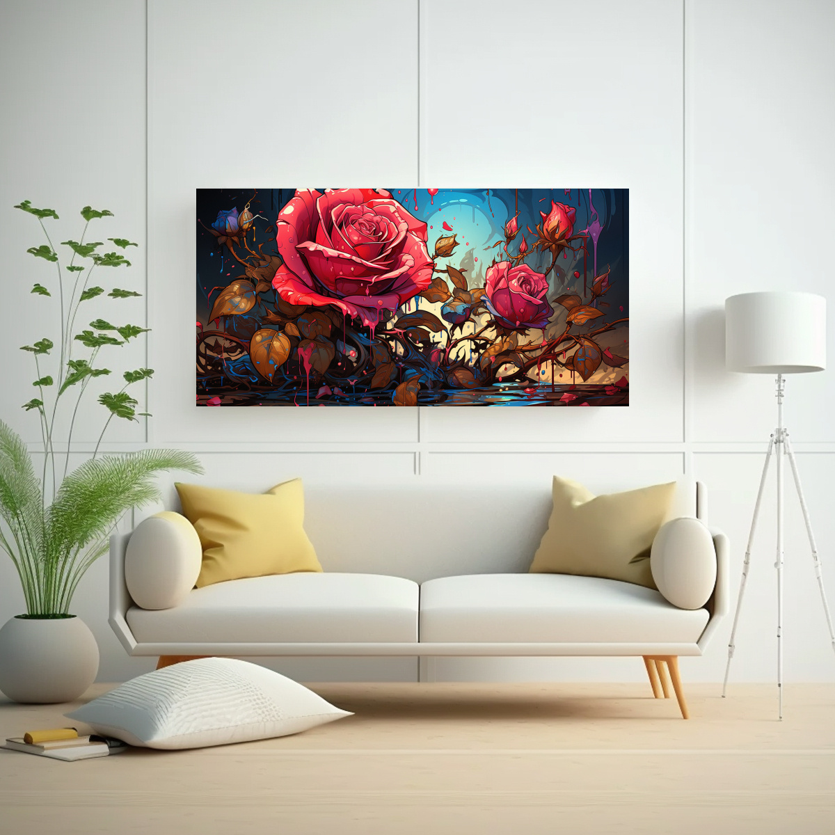 pintura-lienzo-tela-tonos-exclusivos-con-gotas-en-rosa-1