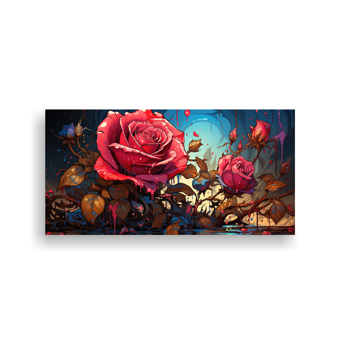 pintura-lienzo-tela-tonos-exclusivos-con-gotas-en-rosa