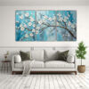pintura-lienzo-tema-impactante-en-tonos-turquesa-de-cerezos-en-flor-en-pinturas-decorativas-1