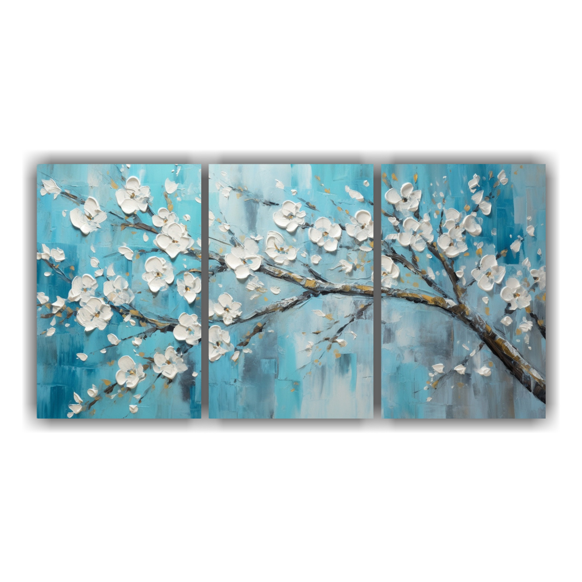 pintura-lienzo-tema-impactante-en-tonos-turquesa-de-cerezos-en-flor-en-pinturas-decorativas