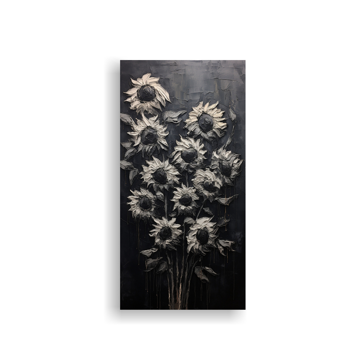 pintura-lienzo-vertical-color-completo-girasoles-negros-arte-2
