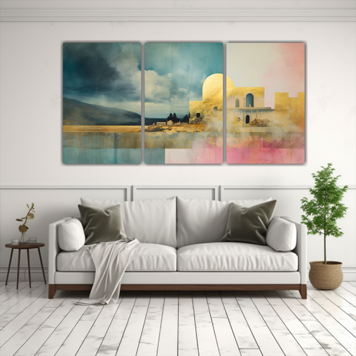 pintura-lienzos-cuadro-ambiente-con-acuarela-rosa-turquesa-y-dorado-en-decoraci-n-1