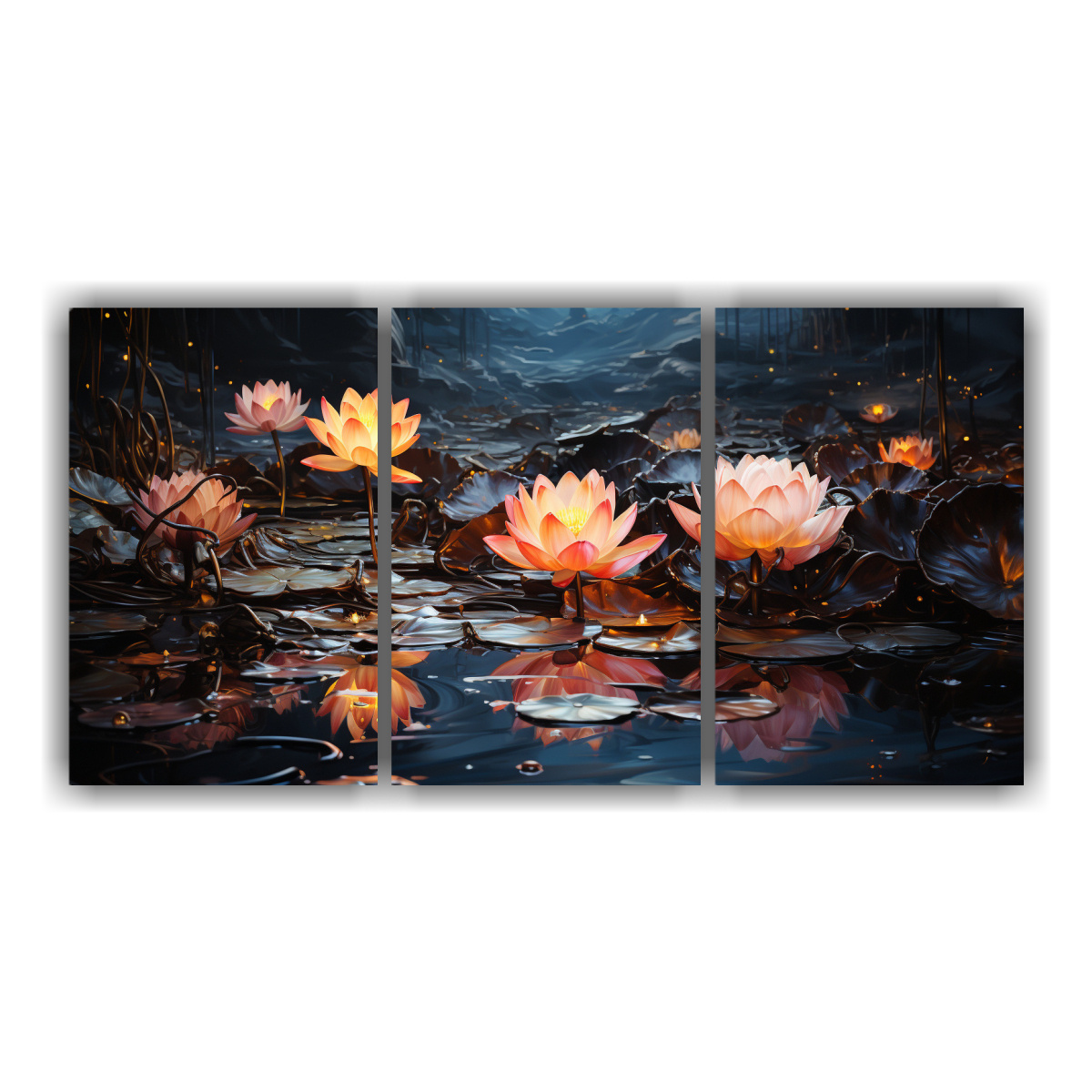 pintura-magic-black-lotus-en-lienzo-estilo-decorativo