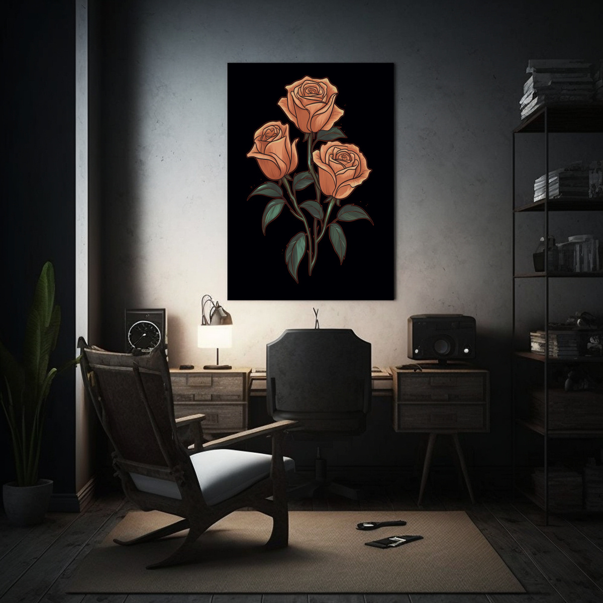 pintura-minimalista-de-rosas-en-l-nea-sobre-fondo-oscuro-1