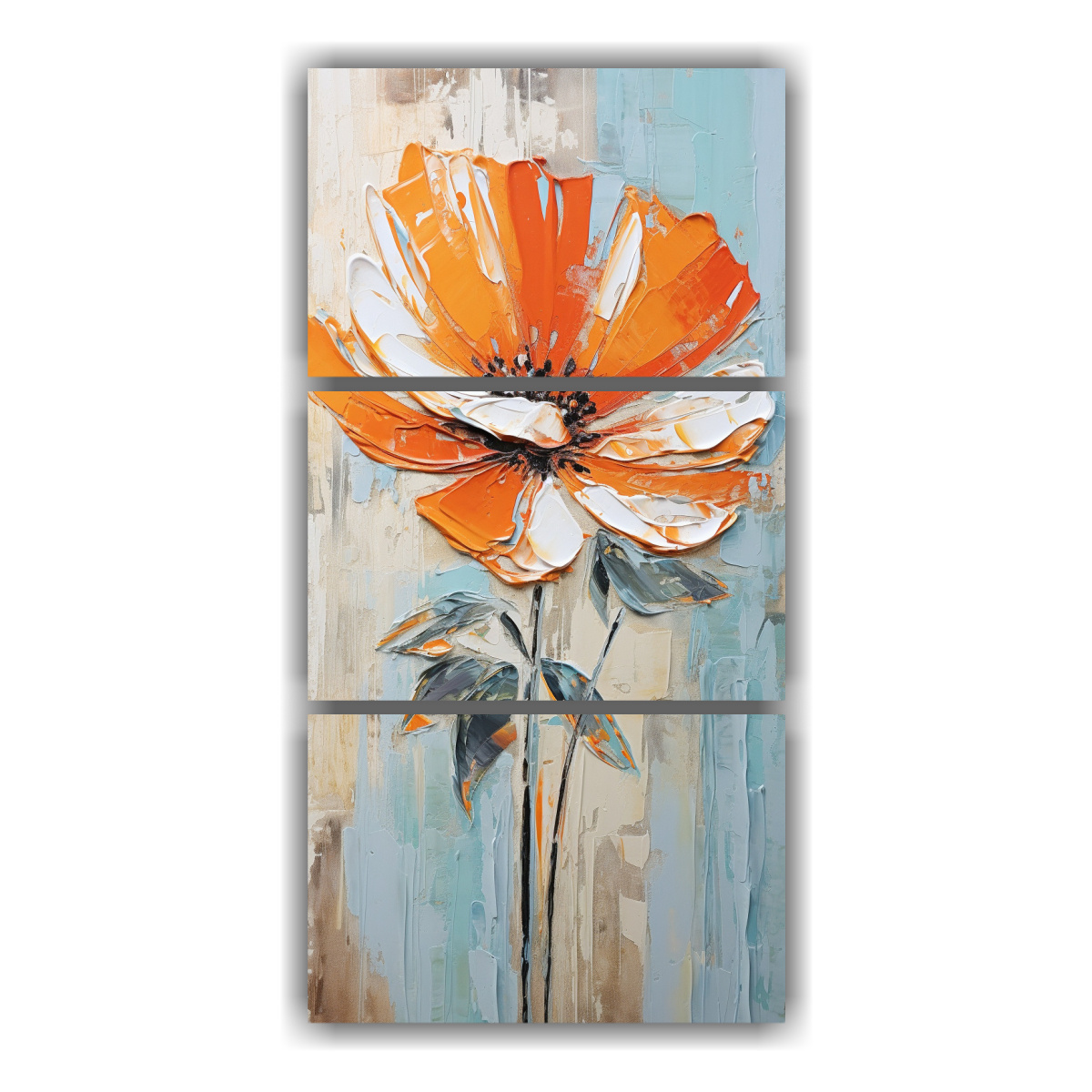 pintura-naranja-en-lienzo-al-estilo-decorativo-de-flores-obra-maestra