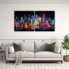 pintura-original-abstracta-dos-cuadros-vanguardia-de-paisaje-urbano-nocturno-con-vibraci-n-1