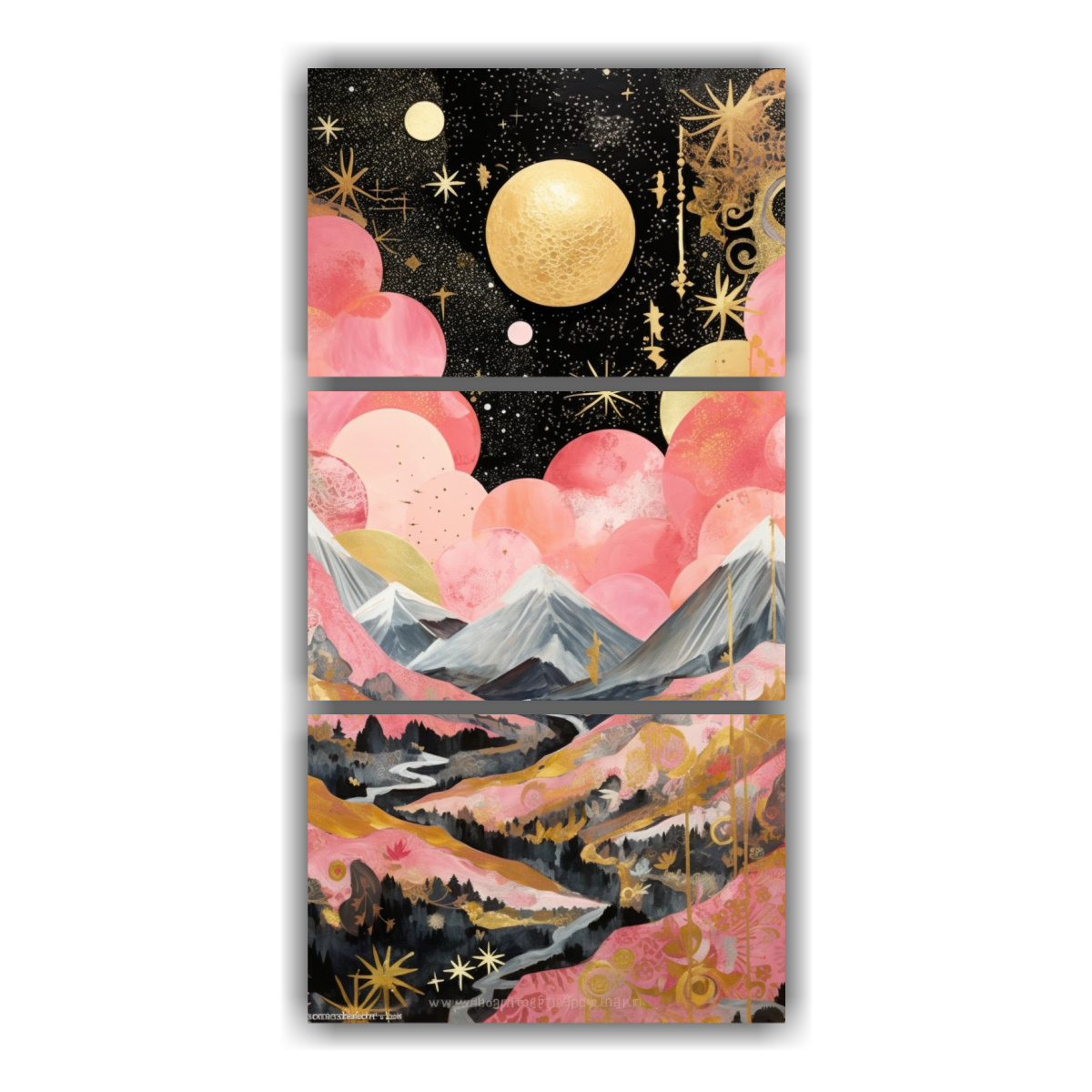 pintura-pared-monta-as-y-luna-espacio-decorativa