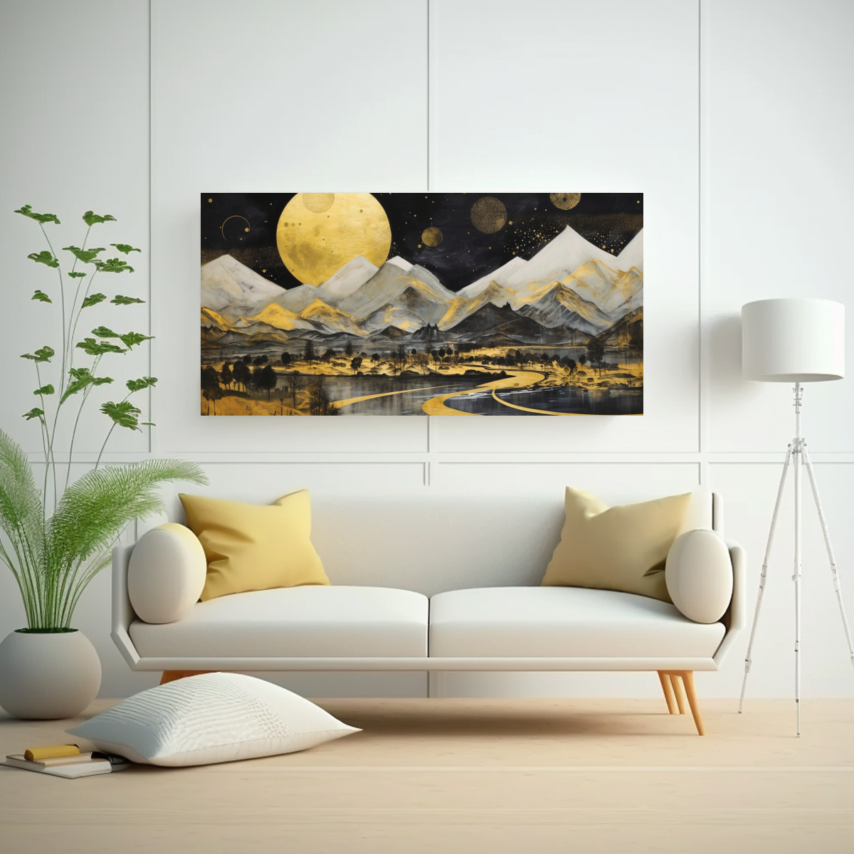 pintura-relieve-monta-a-luna-en-noche-estrellada-1