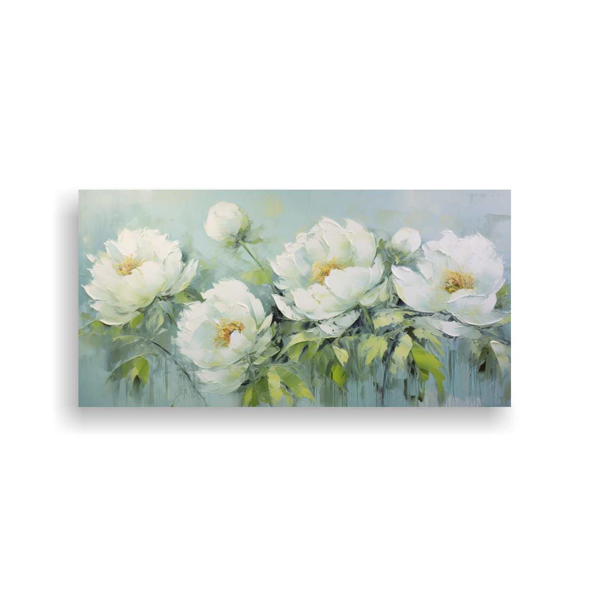 pintura-sobre-lienzo-con-impacto-visual-de-peon-as-verdes-en-el-estilo-de-decoraciones-de-arte-impreso