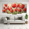 pintura-sobre-lienzo-estilo-galer-a-de-tulipanes-rojos-reflejados-1