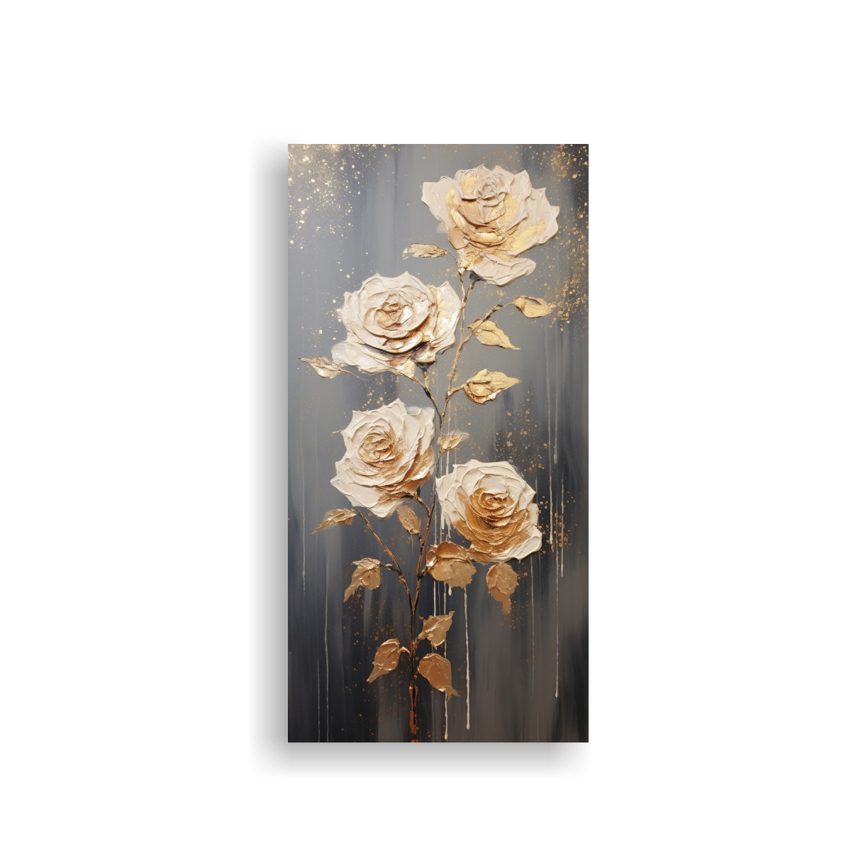 pintura-sobre-lienzo-estrellados-a-gold-roses-en-estilo-g