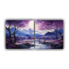 pintura-tela-abstracci-n-monta-as-luna-estilos