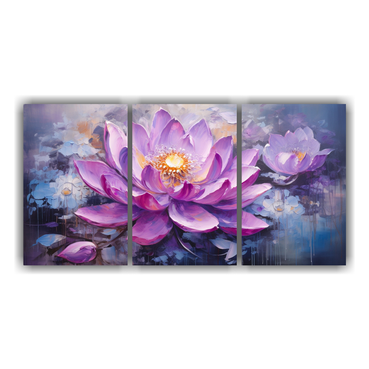 pintura-vintage-de-loto-morado-en-lienzo-estilo-pop-art