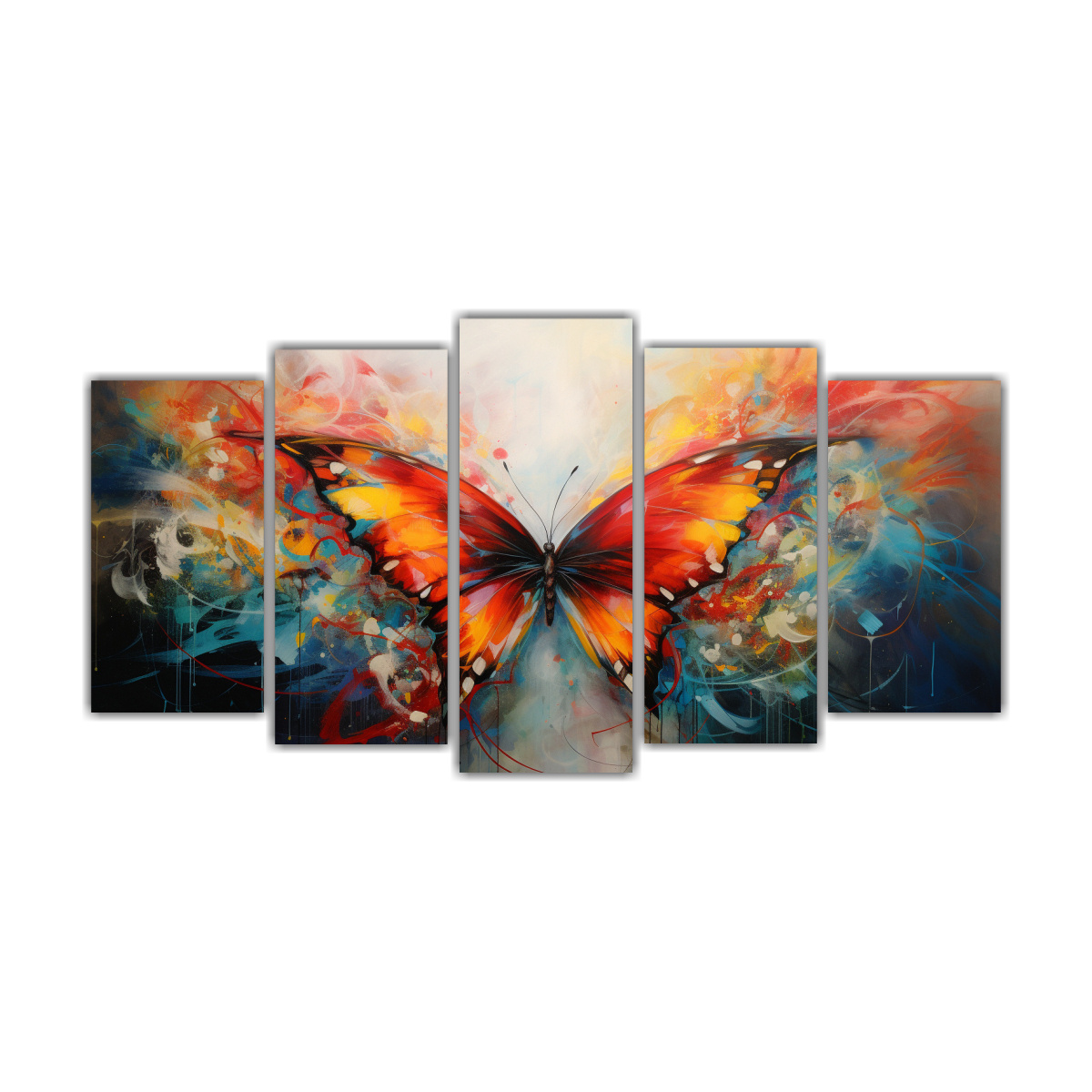 pinturas-abstractas-de-mariposa-de-poder-en-bastidor-horizontal