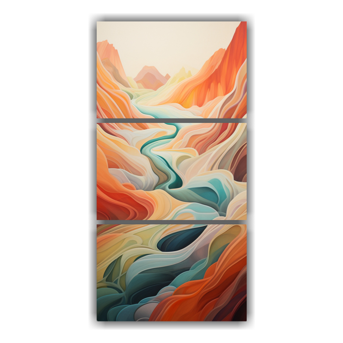 pinturas-abstractas-de-monta-as-verticales-cl-sicas-en-v-rtigo-