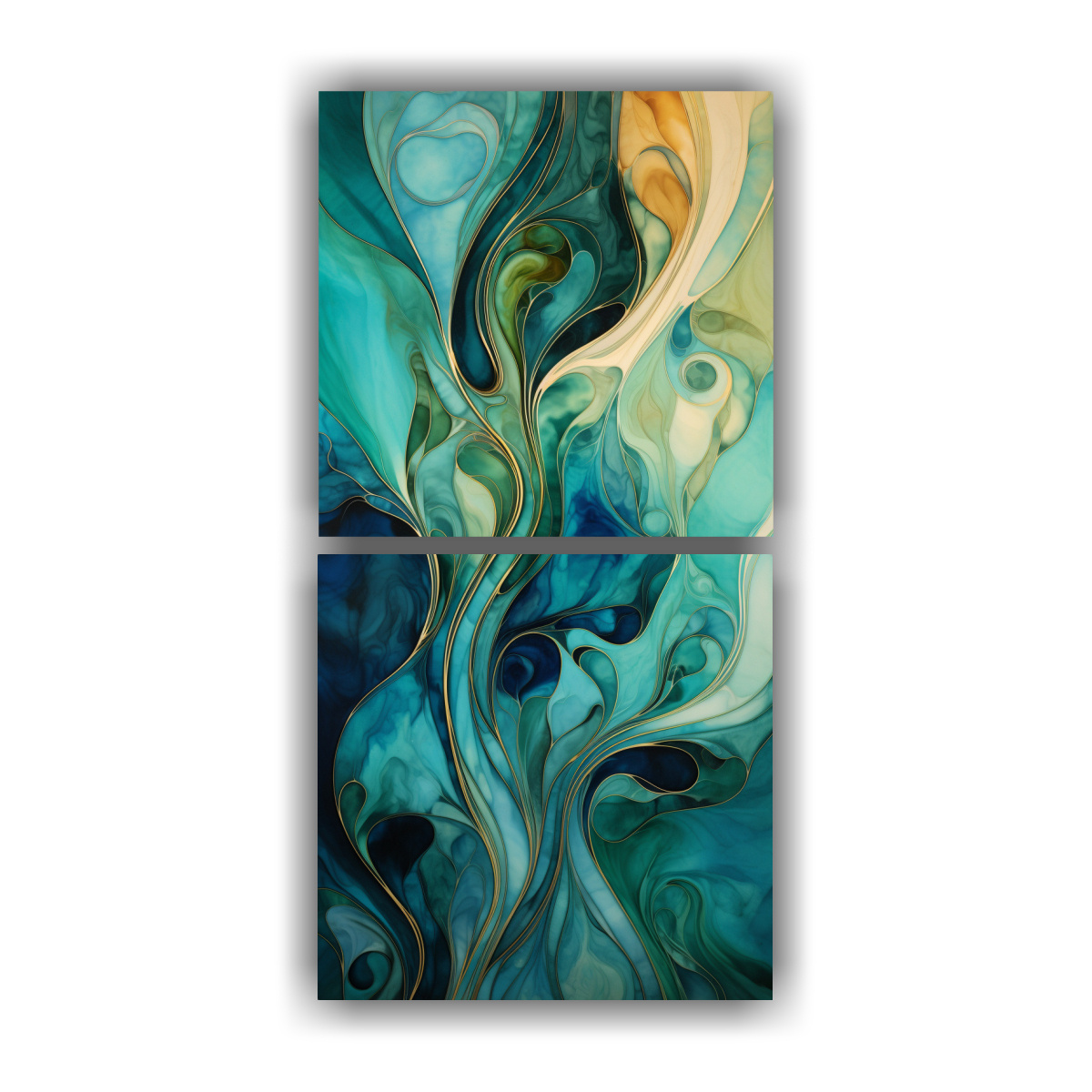 pinturas-abstractas-de-pared-con-motivos-de-fusi-n-de-art-nouveau-y-tonos-oce-nicos