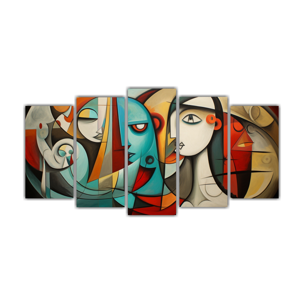 pinturas-abstractas-de-picasso-pol-ptico-con-dibujo-elegante