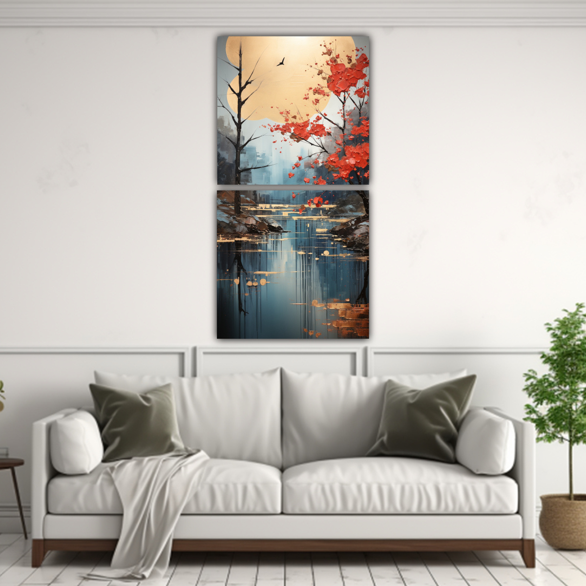 pinturas-abstractas-de-rboles-en-plata-y-oro-con-detalle-de-acuarela-en-bastidor-1