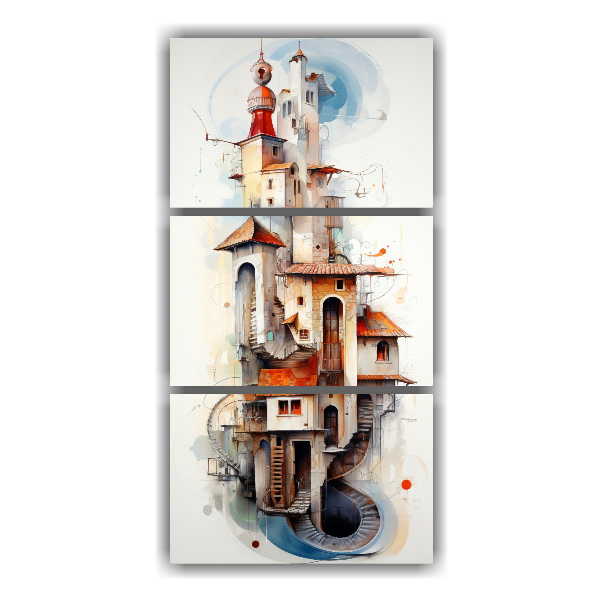 pinturas-abstractas-en-bastidor-espacio-fusionado-de-arquitectura-e-imaginaci-n