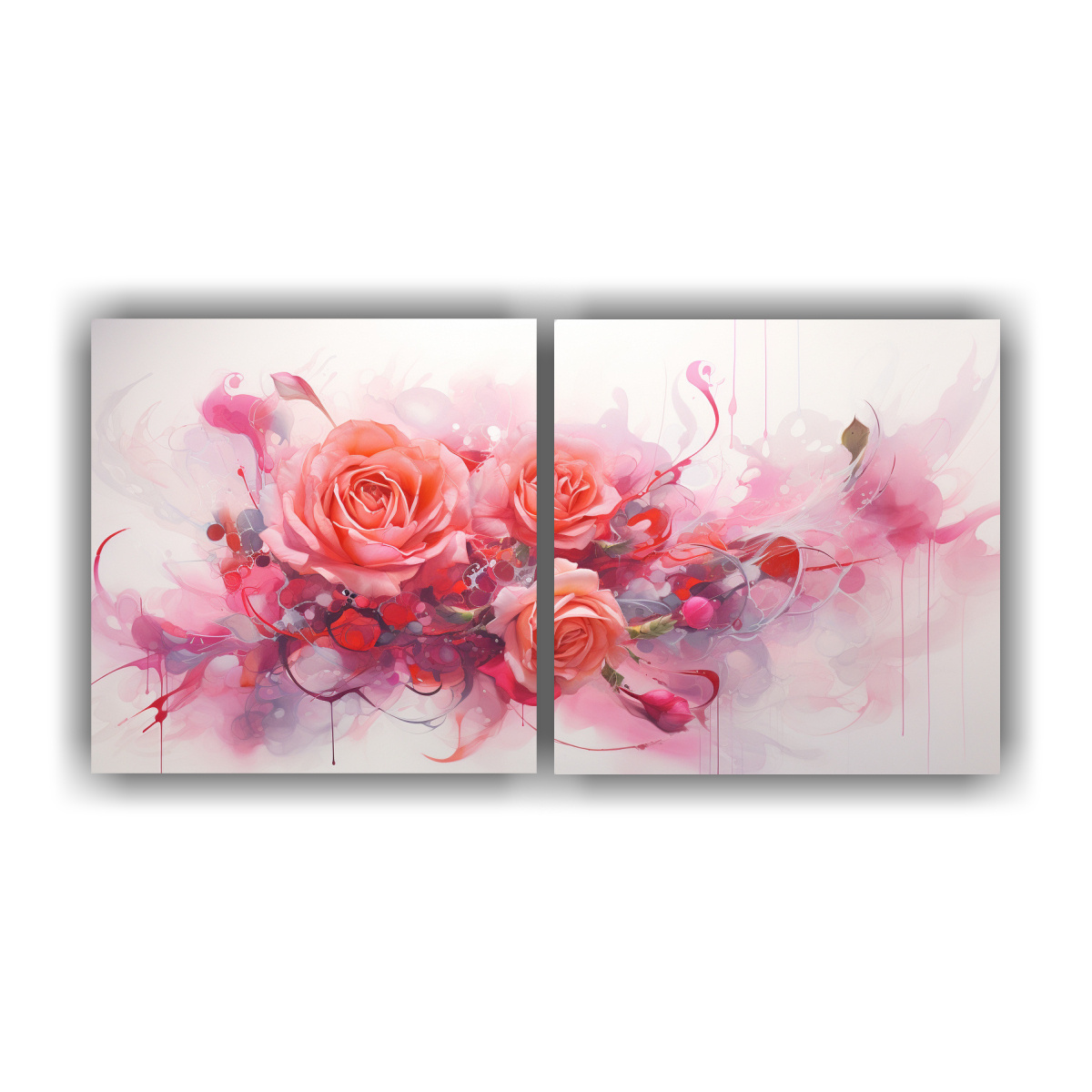 pinturas-abstractas-en-tonos-rosas-juego-de-2-telas-en-bastidor