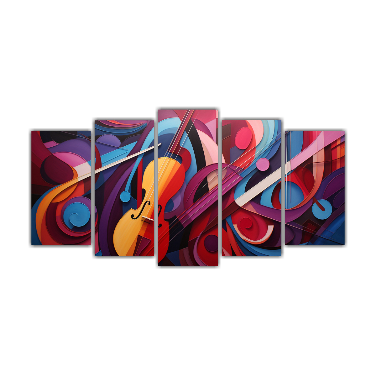 pinturas-abstractas-energ-ticas-y-coloridas-en-bastidor-compuesto-por-cinco-telas