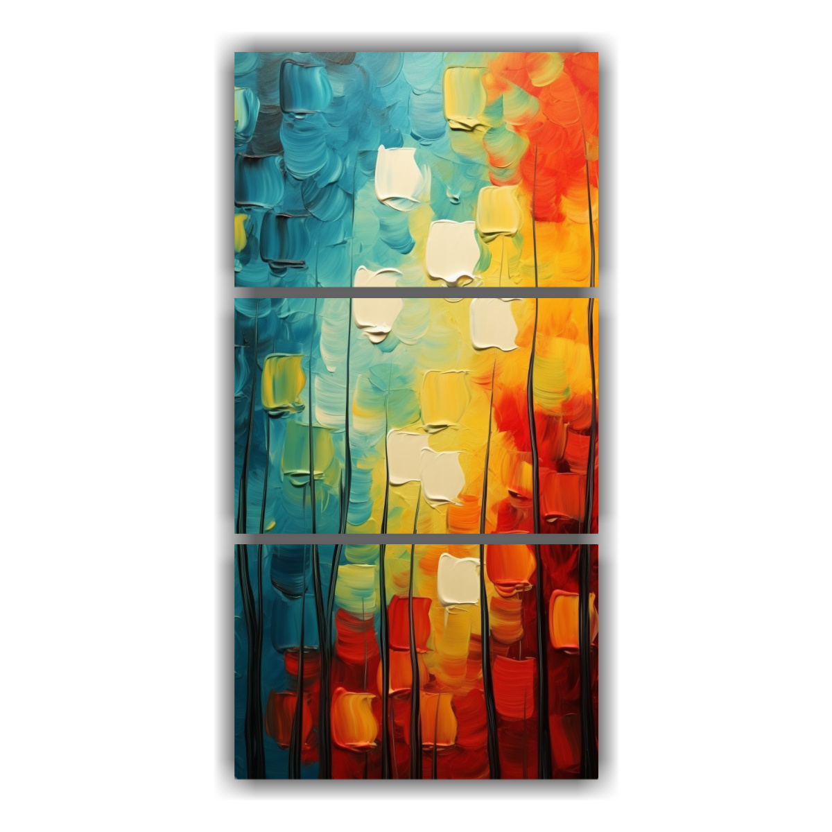 pinturas-abstractas-forest-de-tres-artes-de-pared-vertical-para-interiores