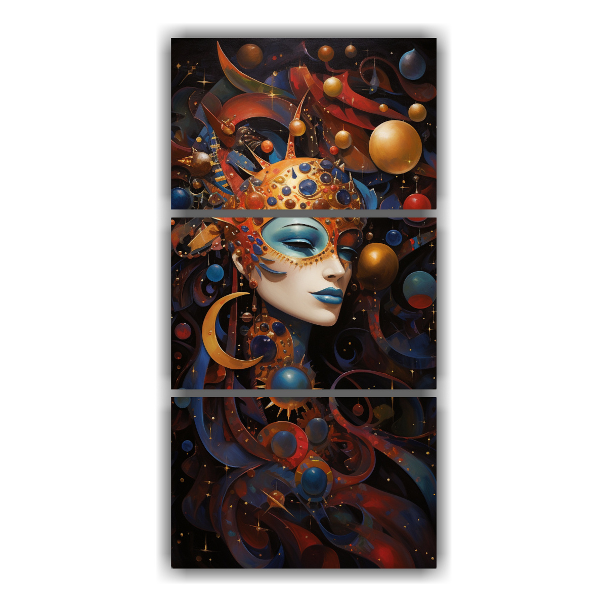 pinturas-abstractas-para-decoraci-n-de-sala-con-representaci-n-celestial-de-m-scaras-