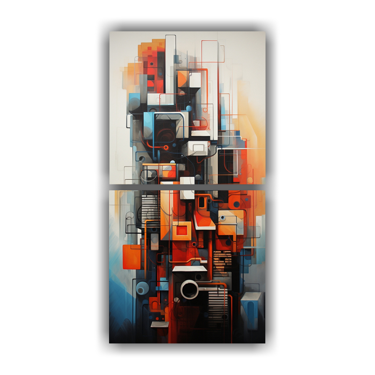 pinturas-abstractas-vintage-de-edificios-urbanos