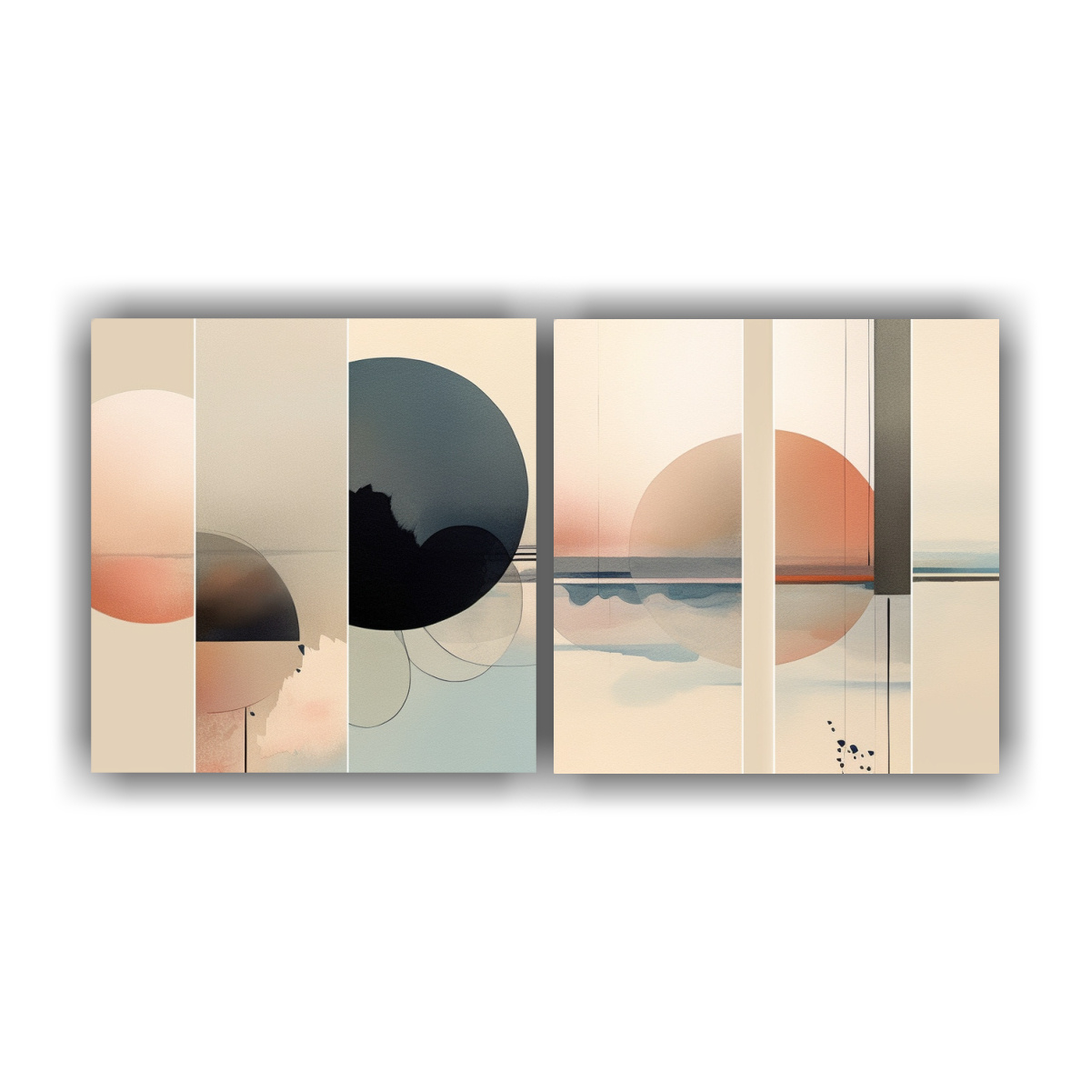 pinturas-de-arte-abstracto-y-minimalista-con-tonos-suaves-dos-telas-en-bastidor-espectacular-arte-grafico-perez-sola-