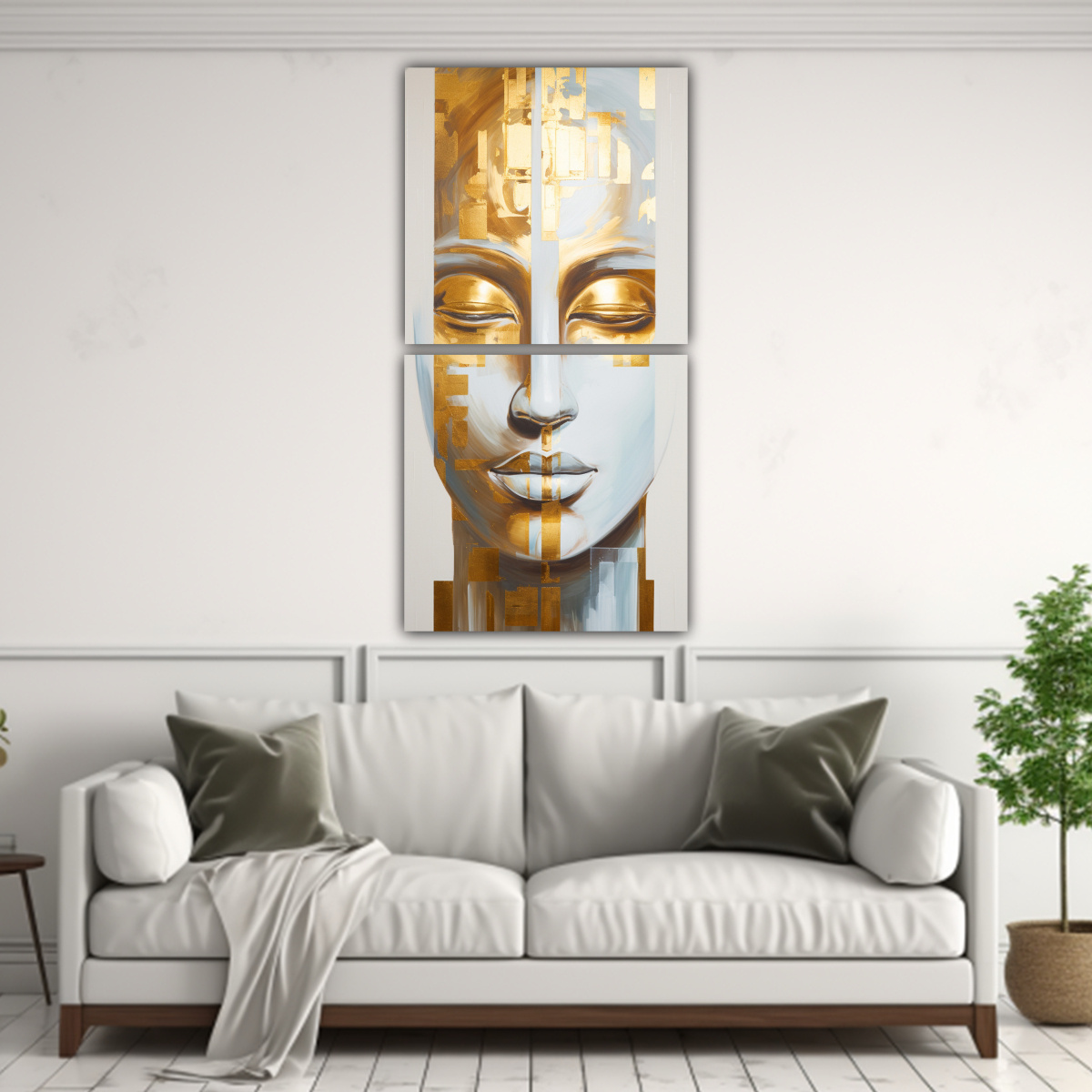 pinturas-de-arte-de-pared-abstracto-estilo-oro-y-blanco-con-rostro-de-buda-en-forma-innovadora-1