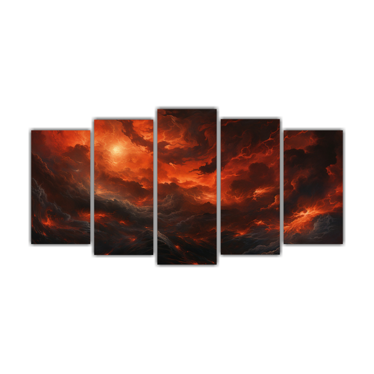 pinturas-de-decoraci-n-arte-abstracto-tem-tico-el-caos-de-una-tormenta-en-patrones-abstractos