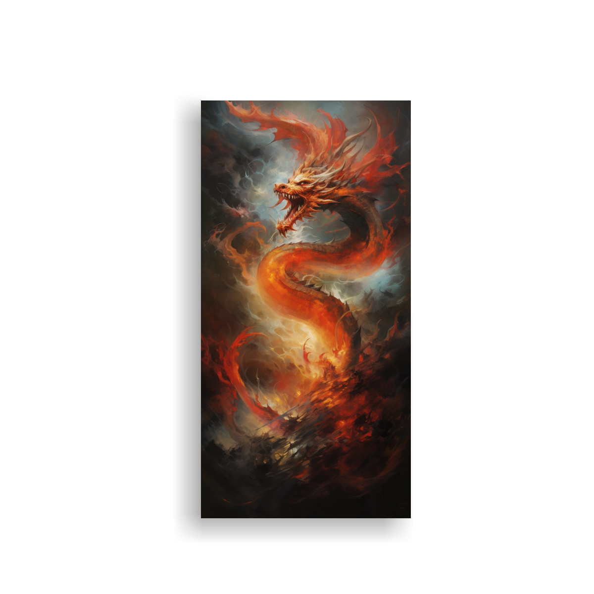 pinturas-de-decoraci-n-arte-forma-figuras-el-baile-feroz-y-ardiente-de-los-dragones-en-el-cielo-