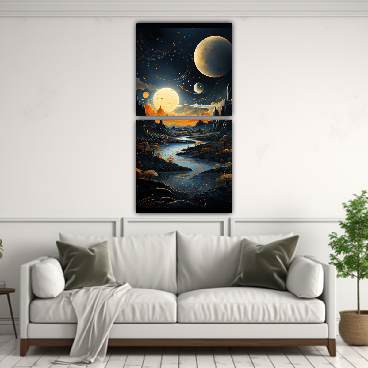pinturas-de-decoraci-n-con-paisaje-de-monta-a-luna-y-fases-lunares-en-oro-1