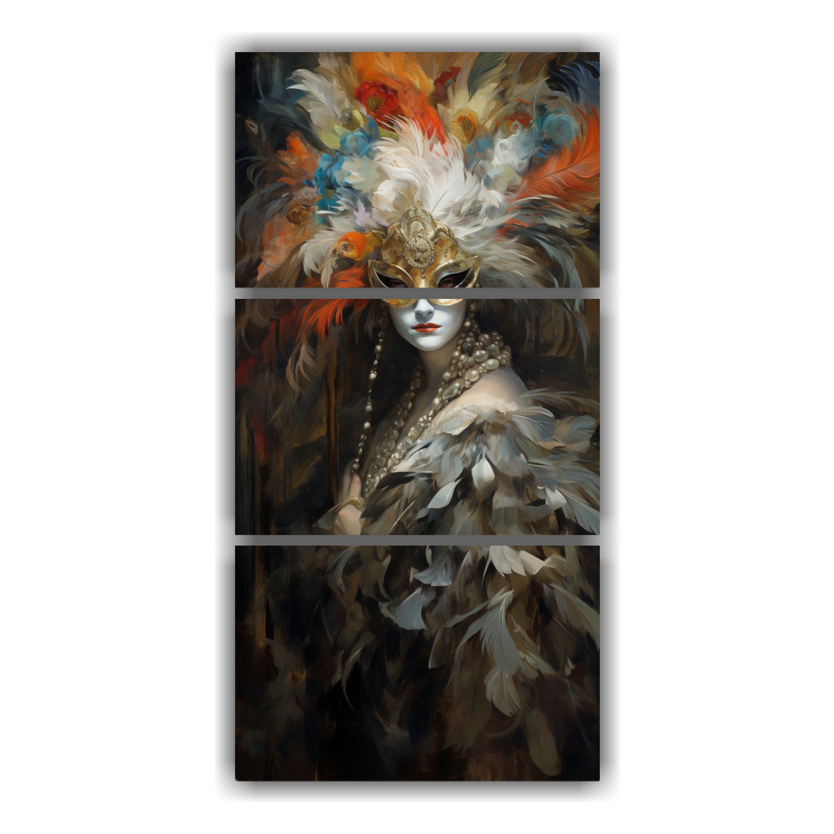 pinturas-de-decoraci-n-de-la-belleza-fren-tica-de-un-baile-de-m-scaras-en-venecia-