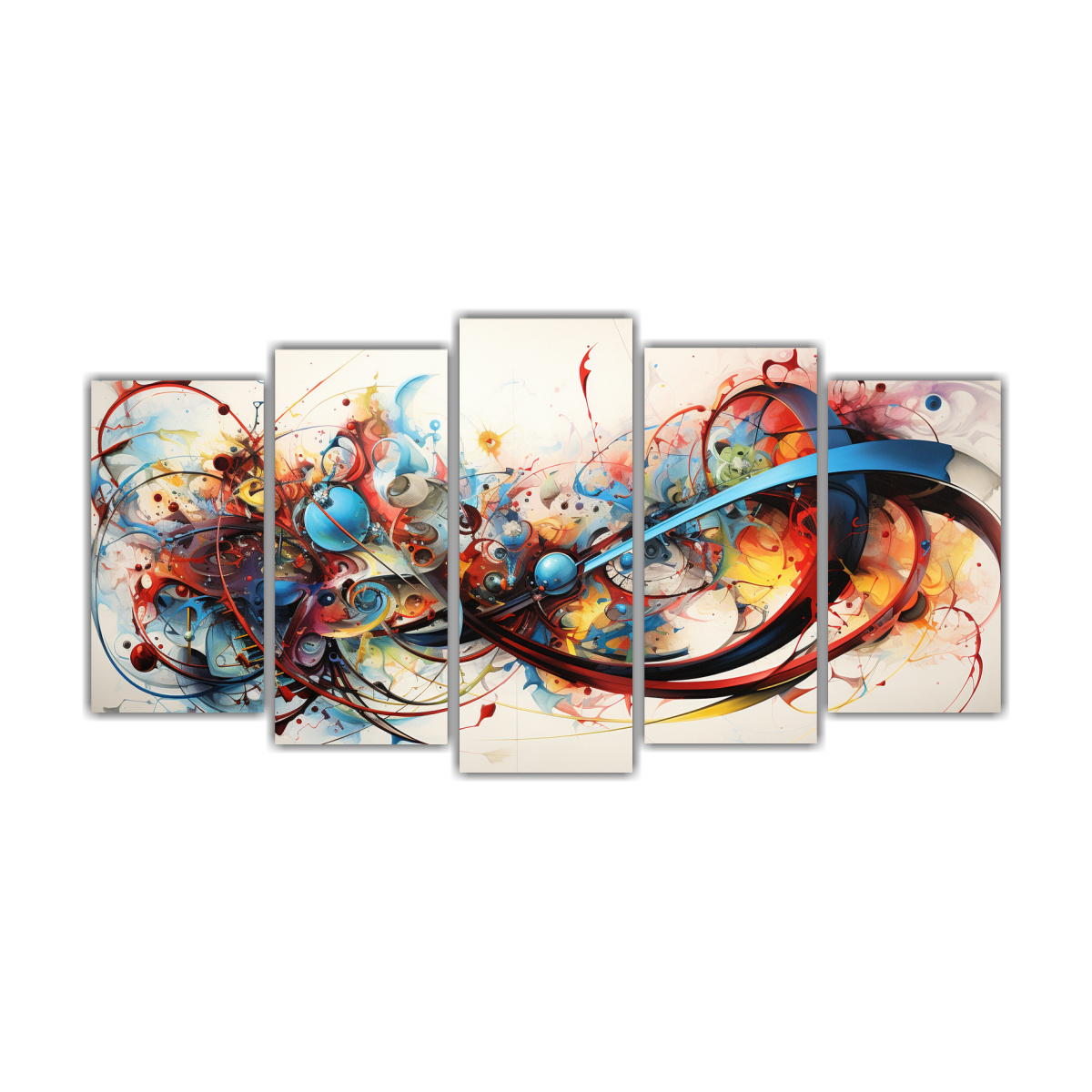 pinturas-de-decoraci-n-en-bastidor-representaci-n-de-armon-a-abstracta-de-caos-y-orden