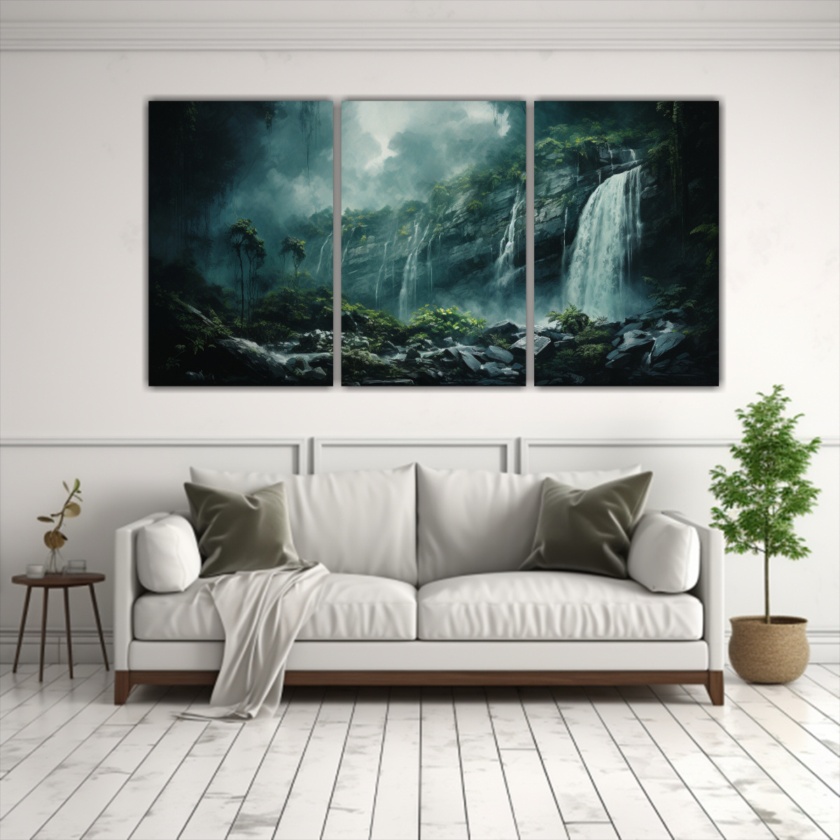 pinturas-de-decoraci-n-en-tres-lienzos-de-tela-con-cascadas-en-un-para-so-escondido-en-la-amazon-a-1