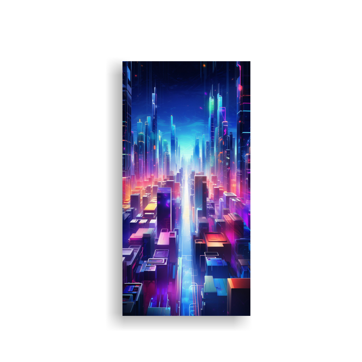 pinturas-de-decoraci-n-moderna-en-bastidor-ciudad-abstracta-en-luces-de-ne-n-